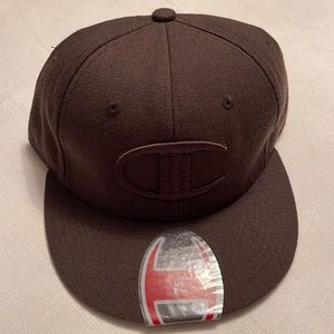 Brand New Brown Champion Fitted Hat